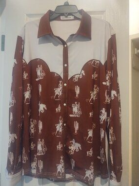 Ranch Dress'n Western Print Shirt